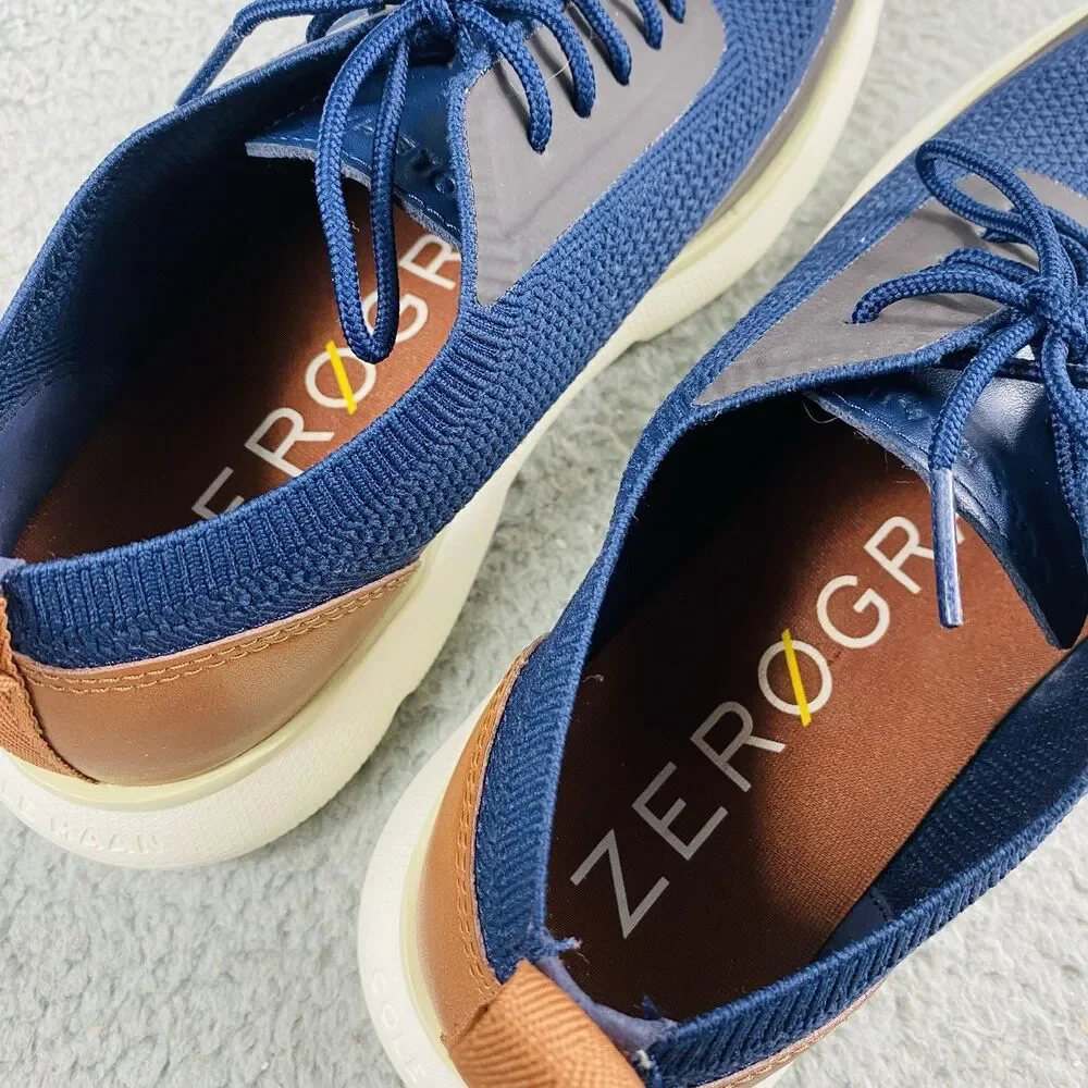 Cole Haan Zerogrand Omni Stitchlite Knit Sneakers Mens 7M Navy Blue C34656